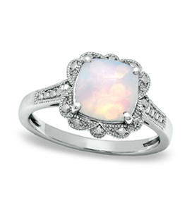 Opal Ring Peridot Ring