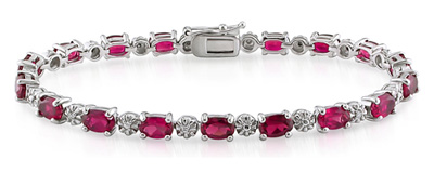 Ruby Bracelet Peridot Bracelet