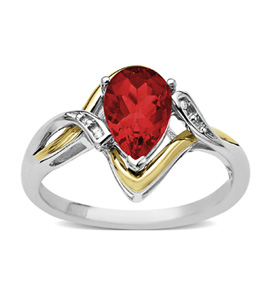 Ruby Ring Peridot Ring