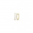 Roberto Coin 18 Karat Yellow Gold Huggie Earrings With Diamonds