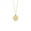 Roberto Coin Tiny Treasures Diamond Initial E  Disc Pendant