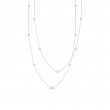 Roberto Coin  White Gold 5 Station Diamonds By The Inch Necklace