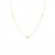 Roberto Coin Diamonds By The Inch Three Station Necklace