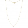 Roberto Coin 18Kt Gold Necklace With 7 Diamond Stations