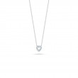 Roberto Coin  White Gold Diamond Baby Heart Necklace