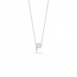 Roberto Coin 18 Karat White Gold Love Letter P Pendant With Diamonds