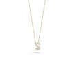 Roberto Coin Tiny Treasure 18K Yellow Gold Letter S Initial Necklace