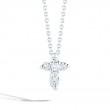 Roberto Coin  White Gold Diamond Baby Cross Necklace
