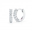 Roberto Coin 18K Gold Huggie Earrings With Diamonds