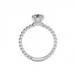 Ritani Beaded Solitaire Semi Mounting