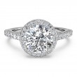 Ritani Classic French Set Halo Diamond Semi Mounting