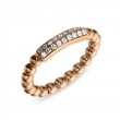 Hulchi Belluni Tresore Stretch Ring, 18K Rose Gold