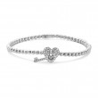 Hulchi Belluni Stretch Bracelet, 18K White Gold