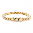 Hulchi Belluni Stretch Bracelet, 18K Yellow Gold