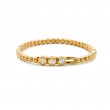 Hulchi Belluni Diamond Stretch Bracelet, 18K Yellow Gold