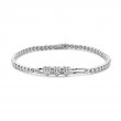 Hulchi Belluni Tresore Collection Bead Stretch Bracelet, 18K White Gold