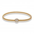 Hulchi Belluni Tresore Stretch Bracelet, 18k Yellow Gold
