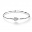 Hulchi Belluni Tresore Stretch Bracelet, 18k White Gold