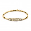 Hulchi Belluni Tresore Stretch Bracelet, 18K Yellow Gold