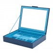 WOLF Indigo Sophia Jewelry Box with Window