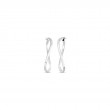 Roberto Coin 18K White Gold Designer Gold Twist Hoop Earrings