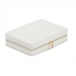 WOLF White Maria Large Zip Jewelry Case