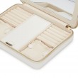 WOLF White Maria Large Zip Jewelry Case