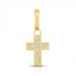 Roberto Coin 18K Yellow Gold Princess Diamond Cross Charm