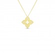 Roberto Coin  Yellow Gold Diamond Petite Venetian Princess Necklace