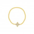 Roberto Coin  Yellow & White Gold Diamond Princess Flower Bracelet Petite
