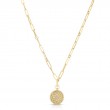 Roberto Coin Venetian Princess Small Diamond Medallion Necklace