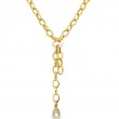 Roberto Coin 18K Yellow Designer Gold Double Lariat Chain Necklace