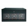 WOLF Green British Racing Triple Watch Winder with Storage