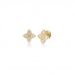 Roberto Coin Venetian Princess Flower Shaped Stud Earrings