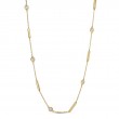 Roberto Coin 18K Yellow Gold Diamonds By The Inch Bar And Bezel Station Long Necklace