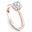 A Noam Carver 18K Rose Gold Semi-Mounting With .16Ctw In Diamonds. G/H, Si. Crafted To Fit 1.50 Ct Round Diamond, Sold Separately.