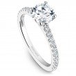An 18K White Gold Semi-Mounting
