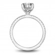 18K White Gold Semi-Mounting