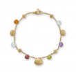 18K Mixed Stone and Gold Teardrop Bracelet