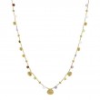 Paradise Mixed Gemstones and Gold Teardrop Necklace