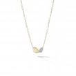 Marco Bicego Lunaria Diamond Petite Double Leaf Necklace
