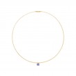 Marco Bicego Masai 18K Yellow Gold Coil Necklace With Tanzanite Station