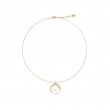 Marco Bicego Marrakech 18K Yellow Gold Coil Circle Pendant Necklace With Diamonds
