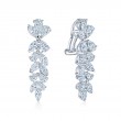 American Beauty Drop Earrings with Marquise and Pear Shape Diamonds