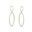 Open Link Style Dangle Earrings
