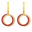 Concentric Circle Dangle Earrings