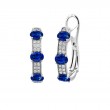 Huggie Hoop Earrings with Sapphire