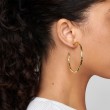 IPPOLITA Thin Large Hammered Hoop Earrings