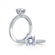18K White Gold  Engagement Ring
