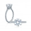 18K White Gold  Engagement Ring